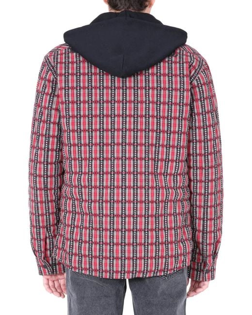 Off-White c/o Virgil Abloh Red Padded Shirt for men