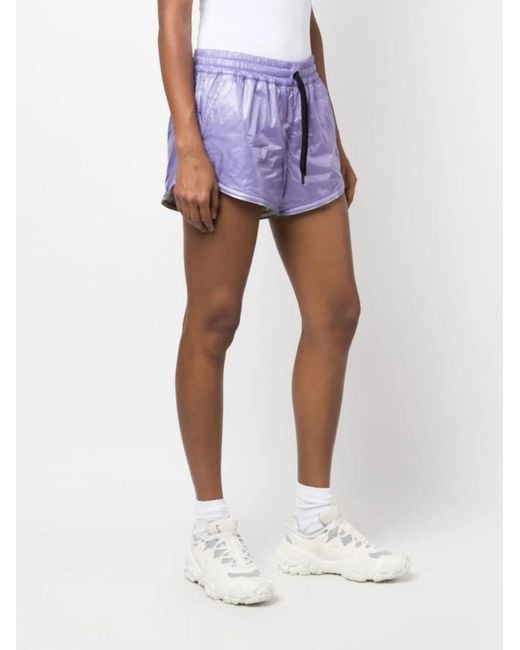 Moncler Purple Grenoble Drawstring Track Shorts