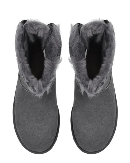 Ugg Gray "Mini Bailey Bow Ii" Boot