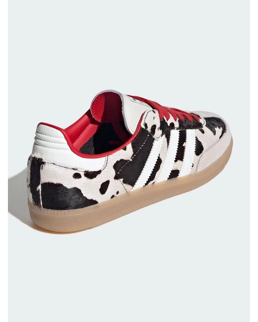 Adidas Originals White Samba Og Calf Hair Sneakers
