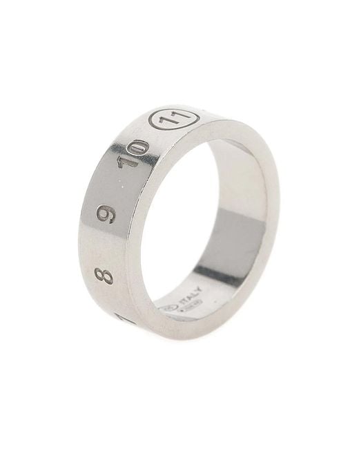 Maison Margiela Gray 'Numeric' Ring