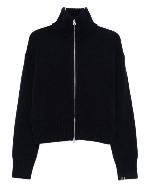 Extreme Cashmere Black Cashmere Zipped Cardigan