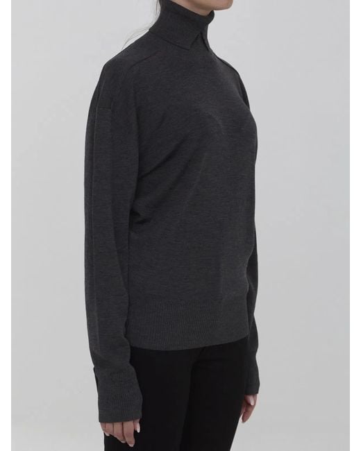 Burberry Black Wool Jumper