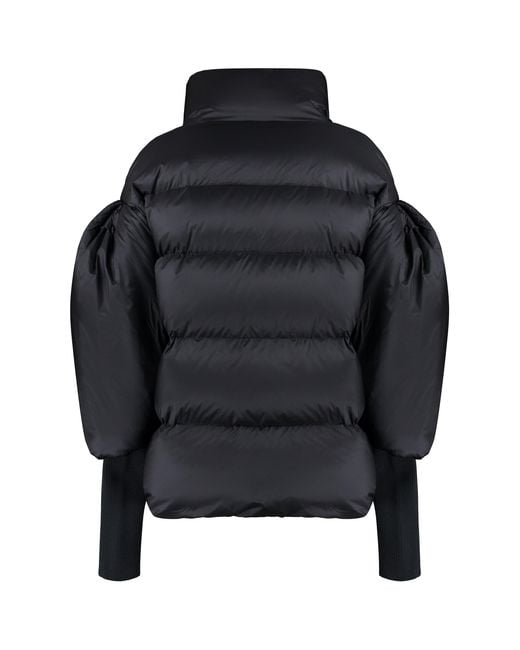 Add Black Zip Up Quilted Jacket