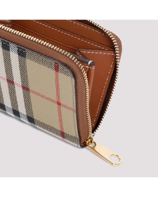 Burberry Natural E-Canvas Wallet