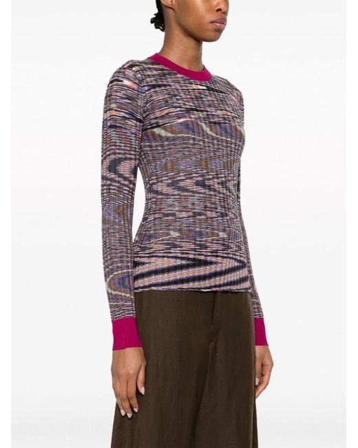 Missoni Orange Cashmere And Silk Blend Sweater