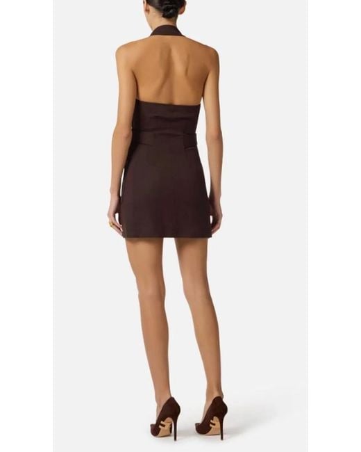 Elisabetta Franchi Purple Viscose Elastane Dress