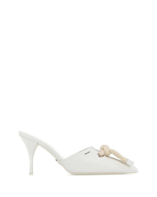 Prada White Calzature Donna