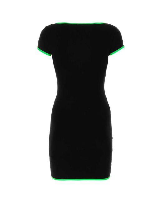 Ambush Black Stretch Viscose Mini Dress