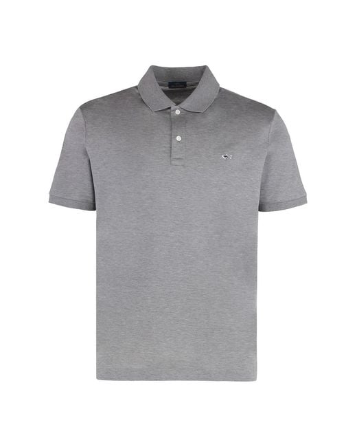 Paul & Shark Gray Paul & Shark Cotton Piqué Polo Shirt for men