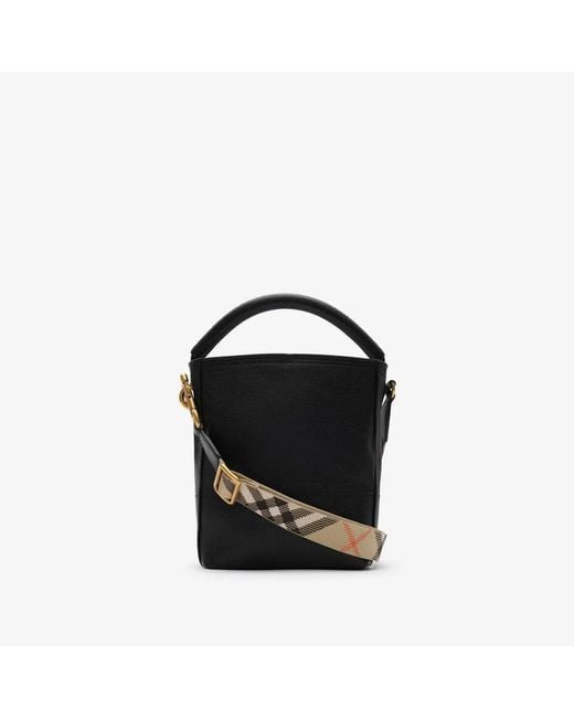 Burberry Black Mini B Clip Bucket Bag
