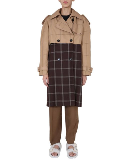 Marni Brown Double-Breasted Trench