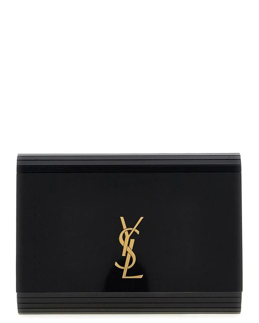 Saint Laurent Black 'Minaudiã¨Re Vicky' Crossbody Bag
