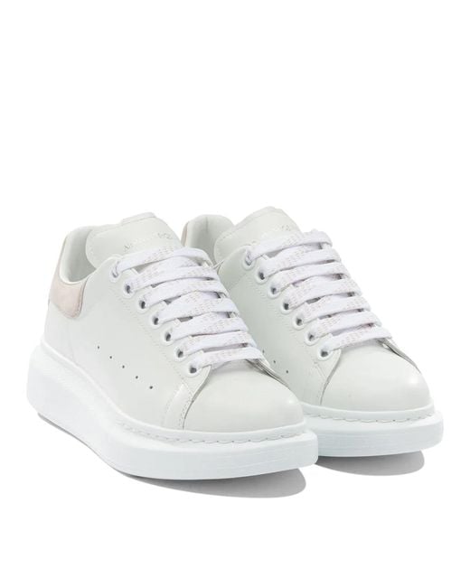 McQueen White Leather Rubber Sneakers
