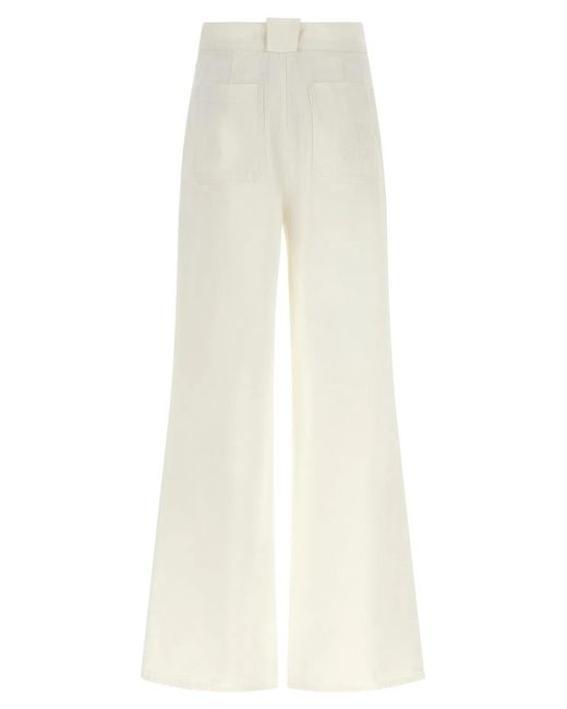 Max Mara White 'Mxmbadesse' Pants