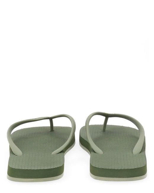 DSquared² Green Flip Plop Slipper With Logo for men