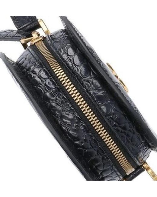 AMI Black Round Paris Paris Bag