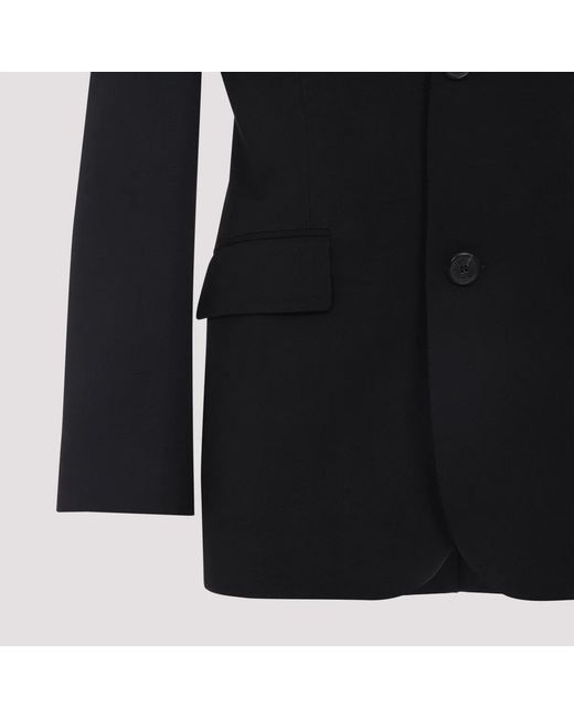 Balenciaga Black Wool Jackets Tailored Jacket