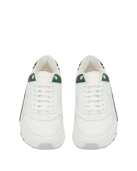 Saint Laurent White Bump Sneakers for men