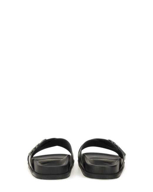 Dolce & Gabbana Black Dolce & Gabbana Calfskin Sandal for men