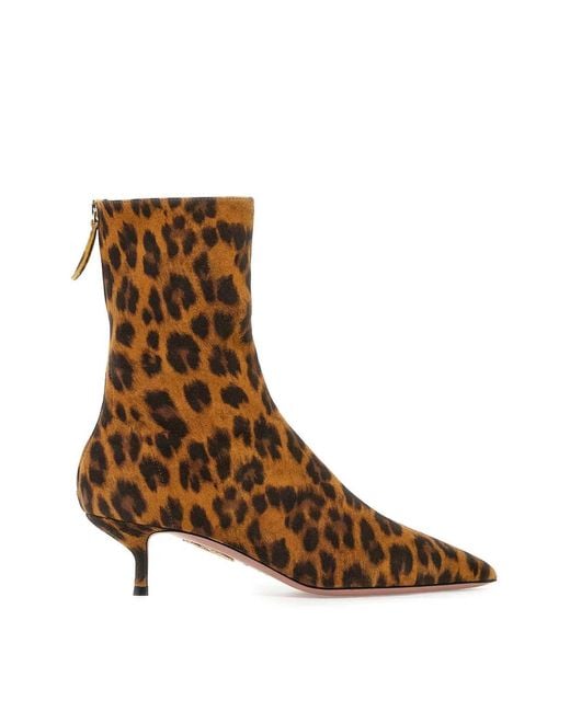 Aquazzura Brown Montmartre Bottie 50