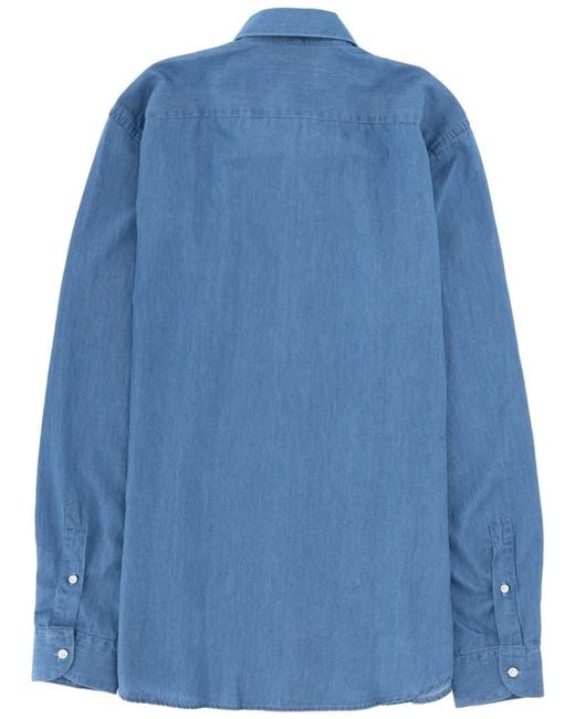Fay Blue Denim Shirt for men