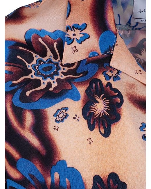 Paul Smith Blue Printed Shirt for men