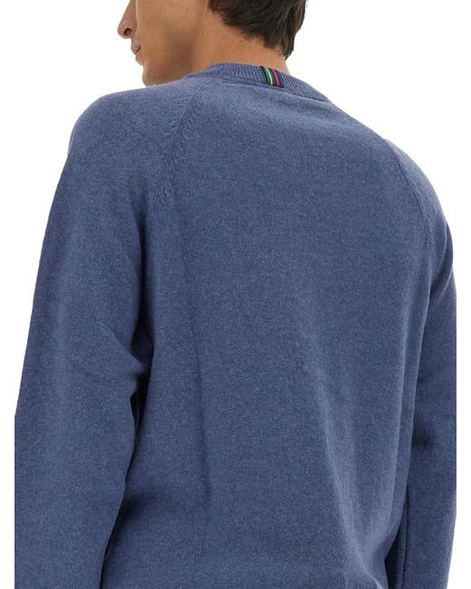 Paul Smith Blue Ps Paul Smith Wool Jersey for men