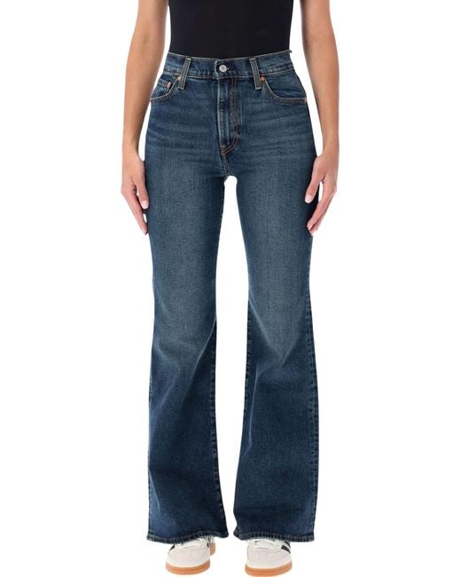 Levi's Blue Ribcage Flare Jeans