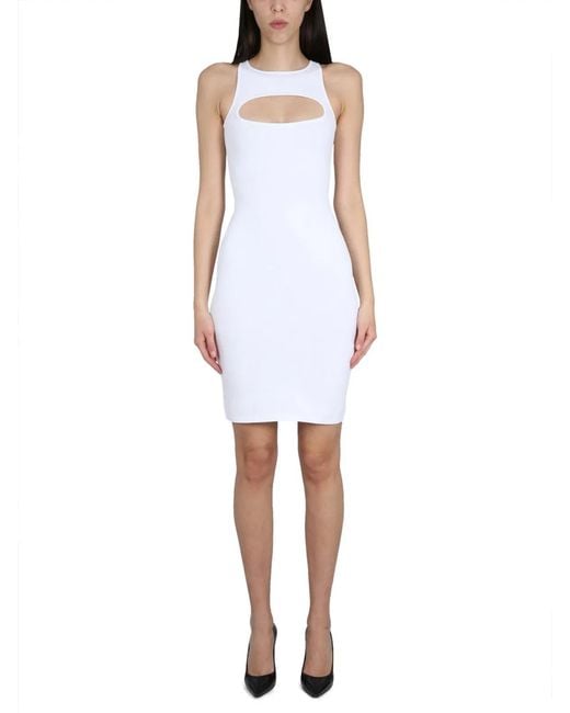 DSquared² White Dress Cut Out