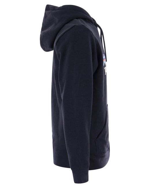 Patagonia Blue Cotton Blend Hoodie for men