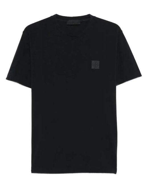 Stone Island Black Logo T-Shirt for men