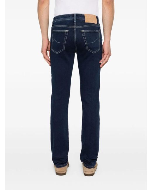 Jacob Cohen Blue Cotton Jeans for men