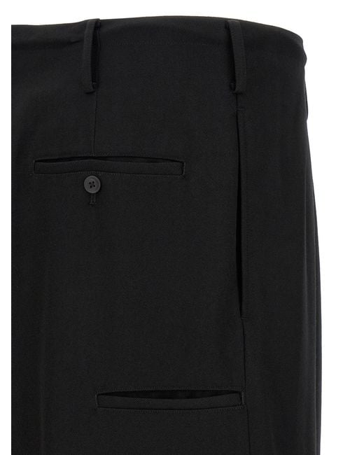 Yohji Yamamoto Black 'New Standard Wallet' Pants for men