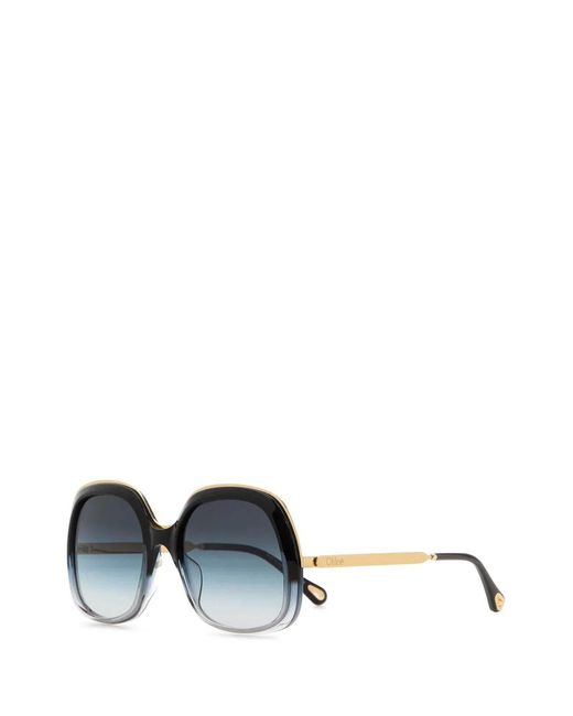 Chloé Black Acetate Sunglasses