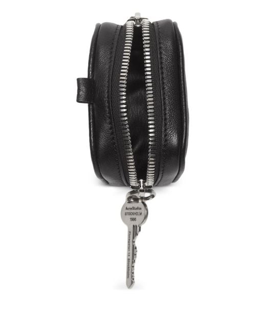 Acne Black Camero Clip Leather Mini Bag