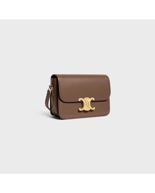 Céline Brown Teen Triomphe Shoulder Bag