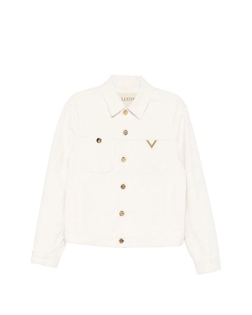 Valentino Garavani White Buttoned Jacket for men