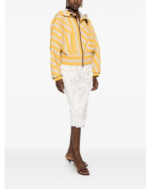 Fendi Metallic Striped Blouson Jacket