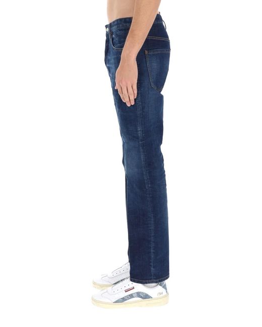DSquared² Blue Cotton Trousers for men