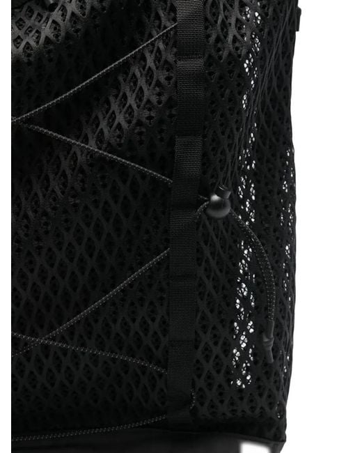 Snow Peak Black "Double Face" Mesh Back Pack for men