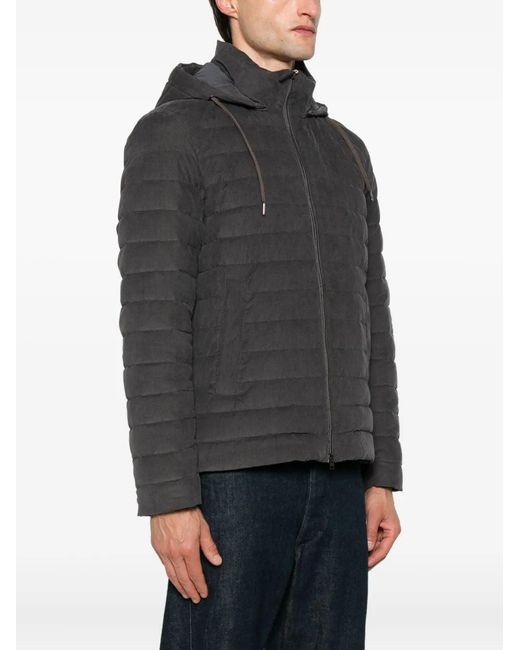Herno Gray Cotton Cazadora for men