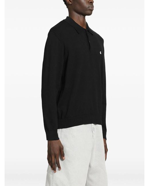 Carhartt Black L/S Madison Polo for men