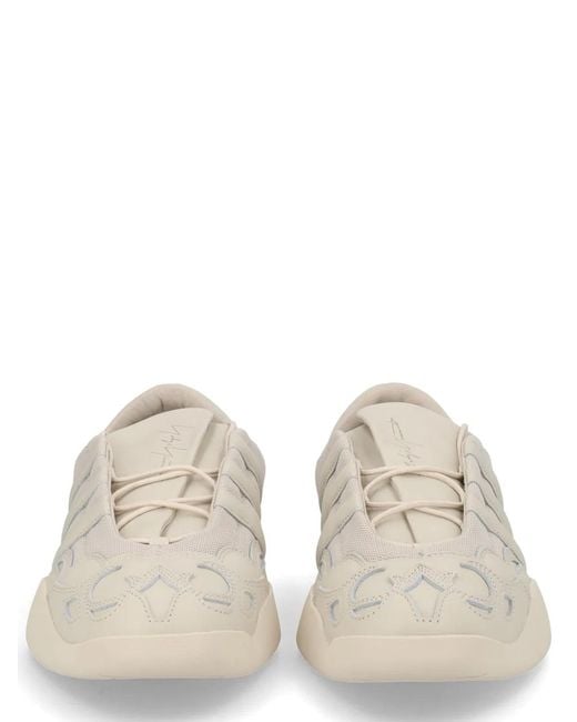 Y-3 Gray Y- Leather Sneaker