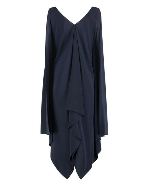 Gianluca Capannolo Blue Halle Silk Dress