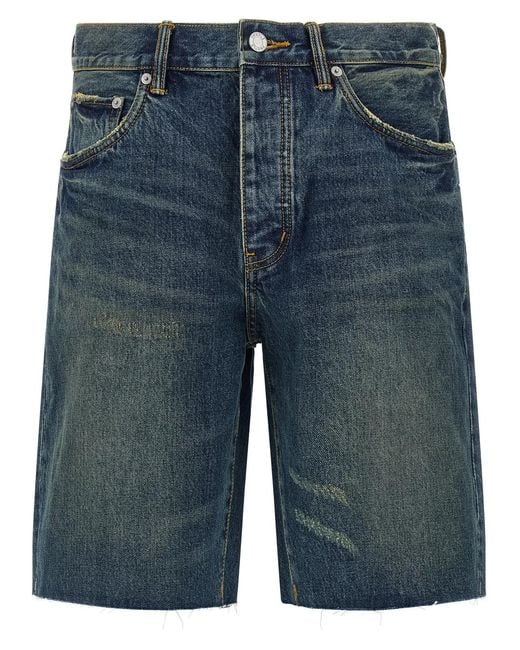 Purple Blue 'P059 Vintage Mid' Bermuda Shorts for men