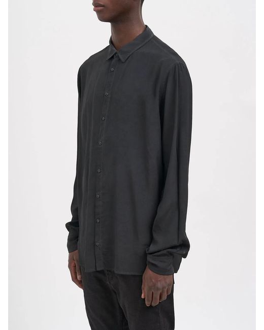 Poeme Bohemien Gray Cupro Shirt for men
