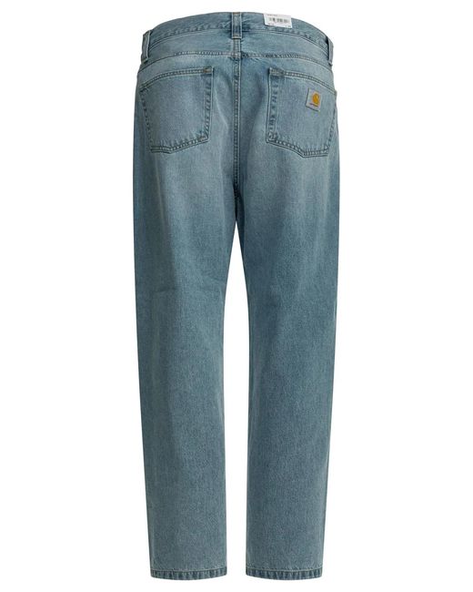 Carhartt Blue Cotton Jeans for men