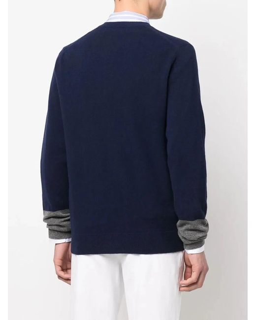 Comme des Garçons Blue Shirt Cardigan Knit for men