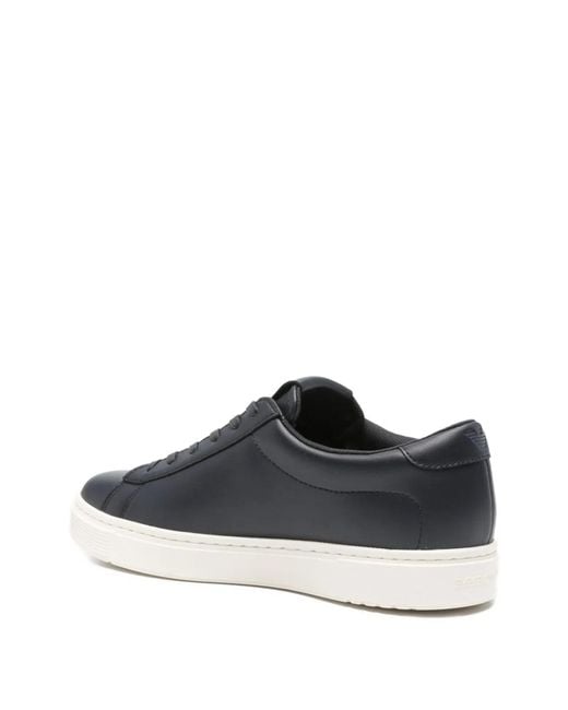 Emporio Armani White Leather Sneakers for men